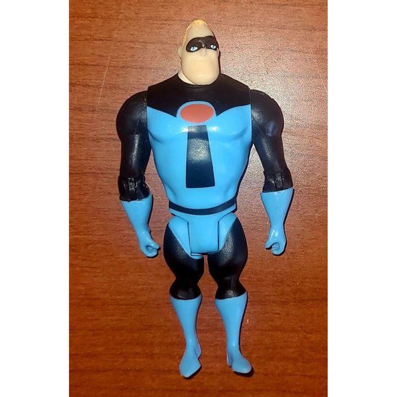 Disney Incredibles Mr. Incredible Action Figure Blue Suit  4" Tall - Picture 1 of 5